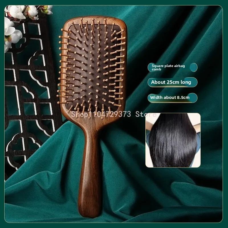 

Sandalwood Comb Professional Air Cushion Hair Loss Massage Brush Hairbrush Comb Scalp Hair Care Healthy Bamboo Comb