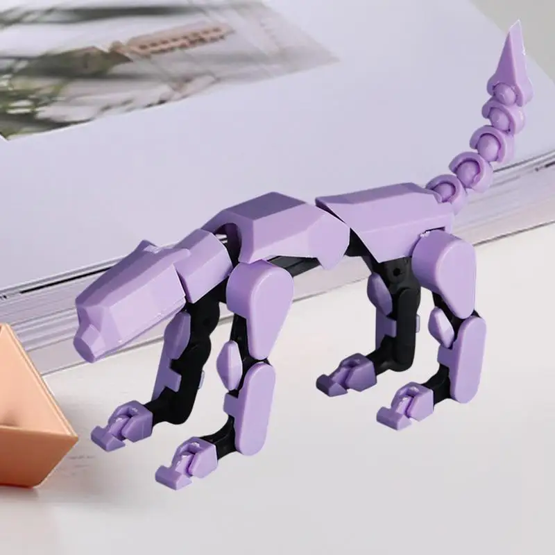 Figurine d'action imprimée en 3D, décoration de bureau, modèle d'assemblage Flexible pour ornements de bureau, artisanat décoratif de table