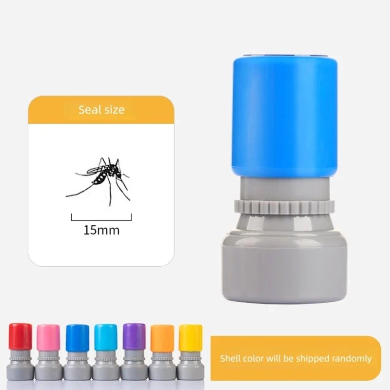 Novelty Mosquitoes Gag Stamp Ready-Press Plastic Toy with 15 mm Print for Desk Laughs Gift Bags and Classroom Props A2UB