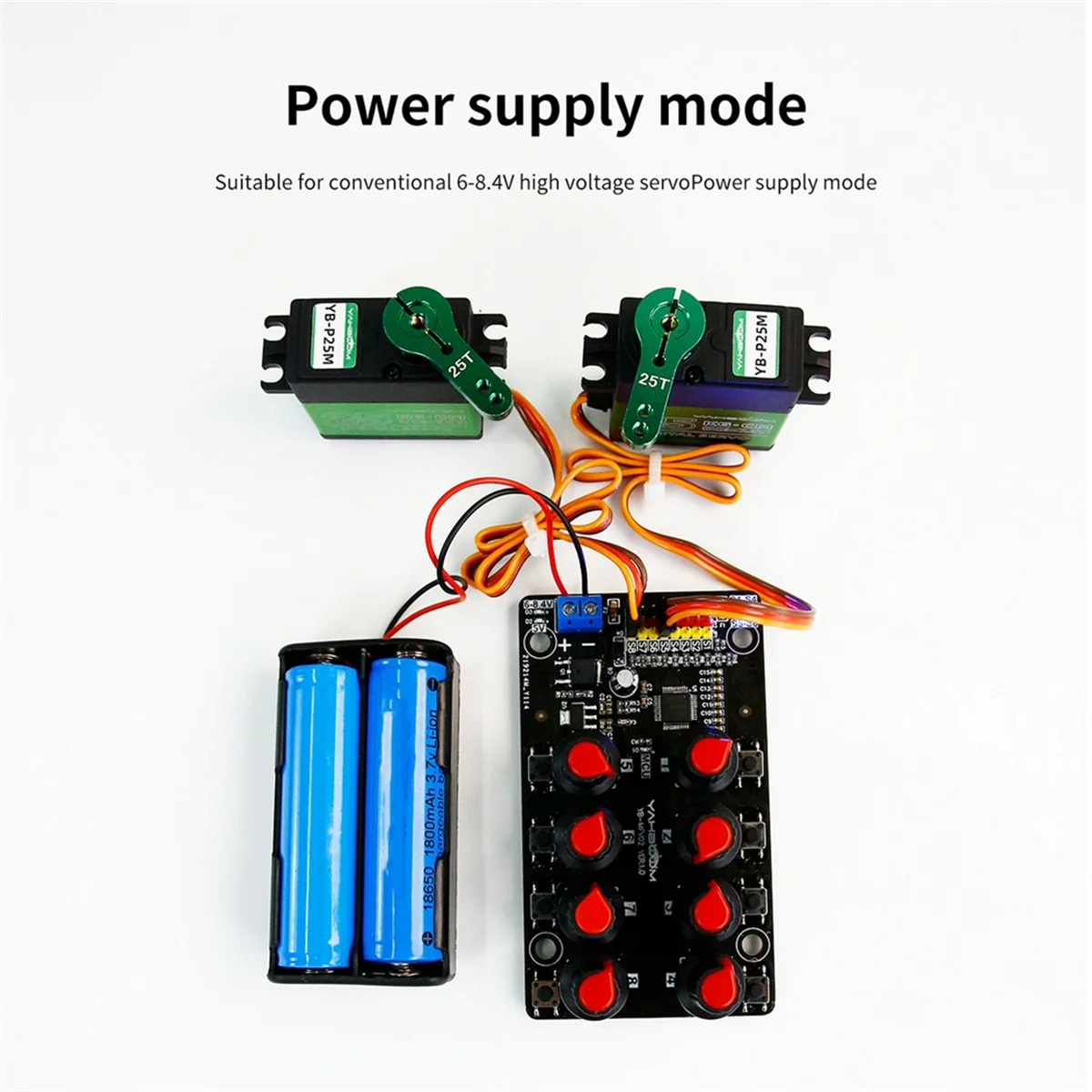 Eight-Way Servo Controller Robot Arm Test Board Driver Knob 8-Way Pwm Development Industrial Control Debugging Board