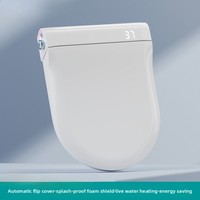 Auto Flip Smart Toilet Seat Cover with Constant Temperature Heating Multi Function Universal Bidet