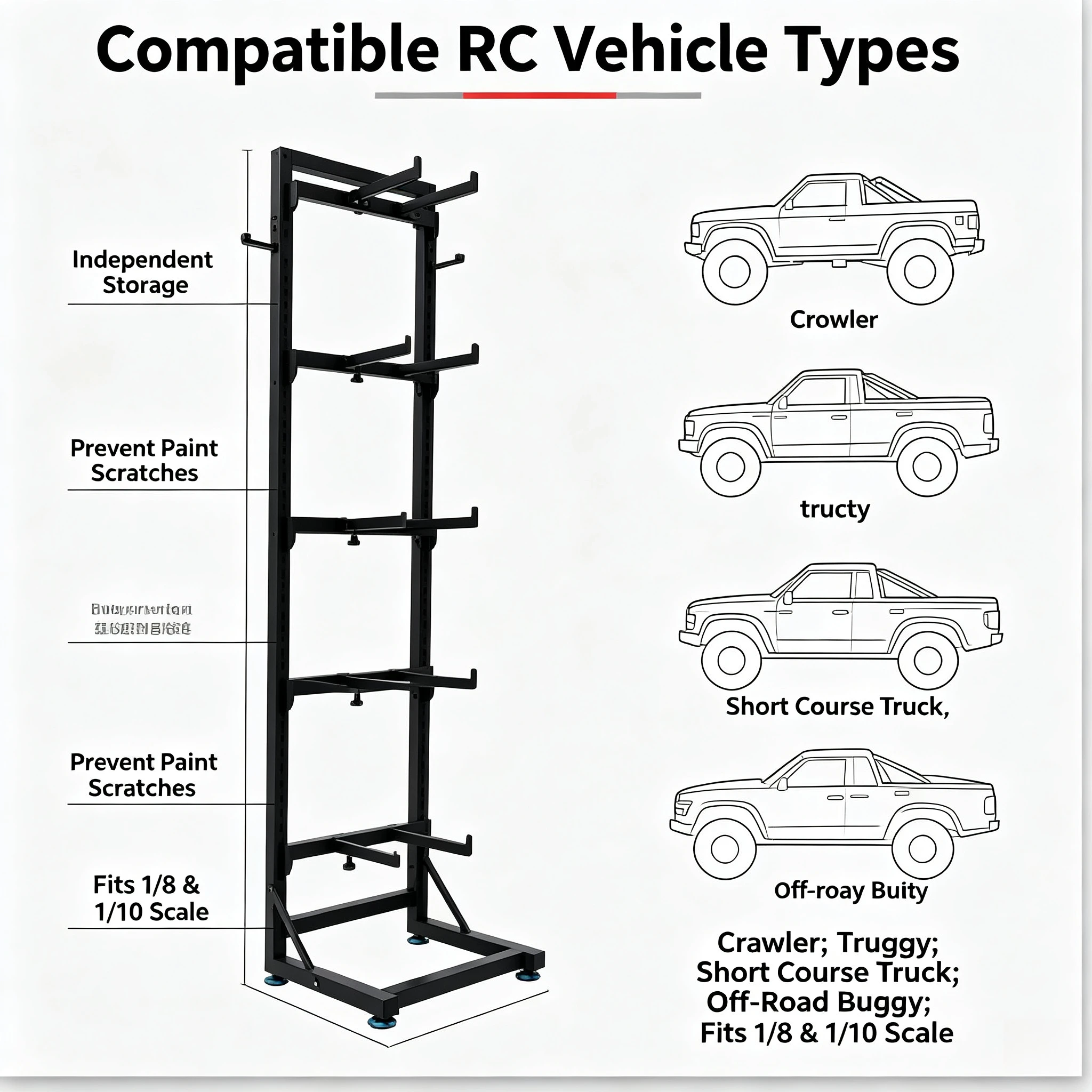 Model Car Rc Remote Control Car, Display Rack, Multi-functional Display Rack