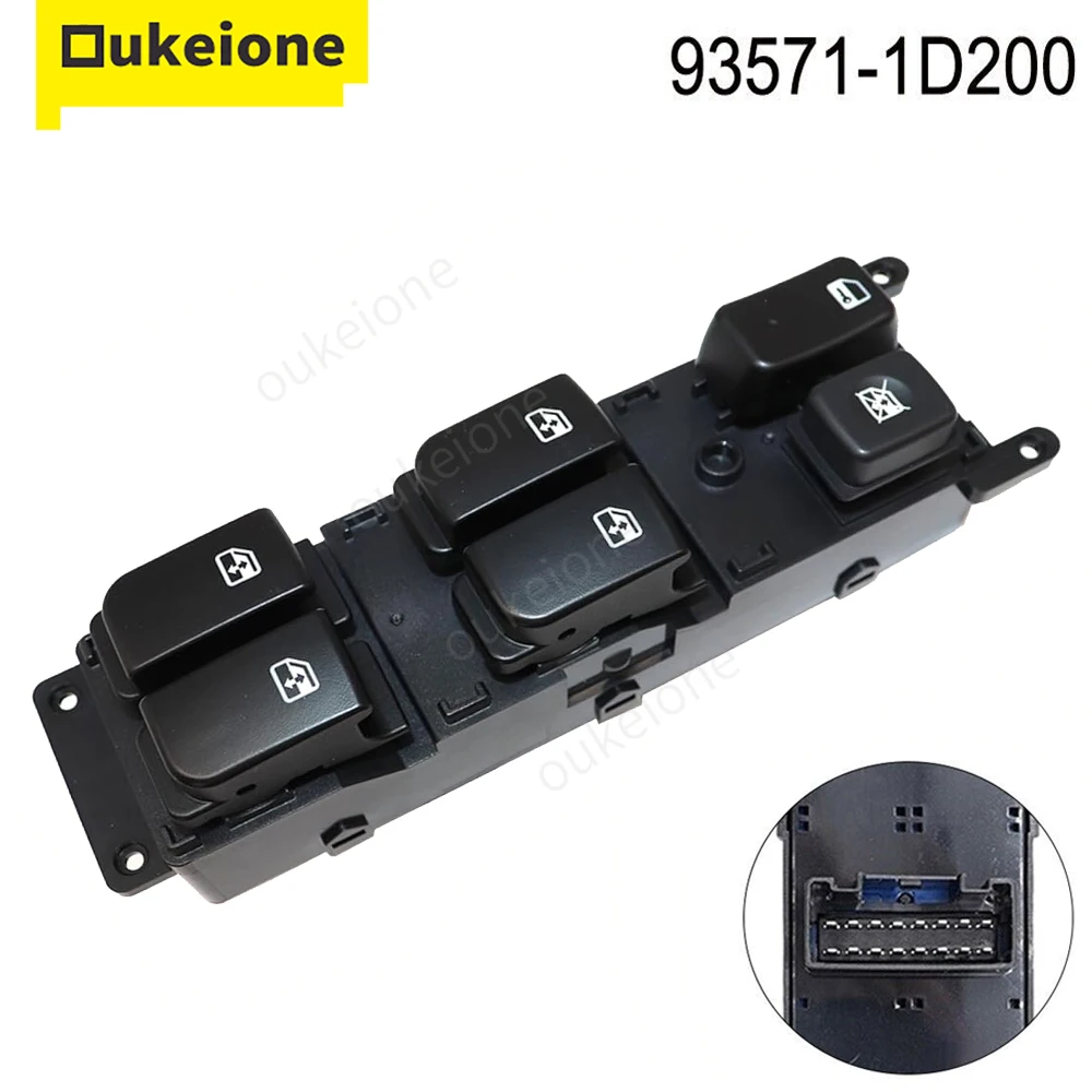 

93571-1D200 935701-D301 для KIA Rondo Carens 2007-2012: Главный электрический переключатель управления стеклоподъемниками