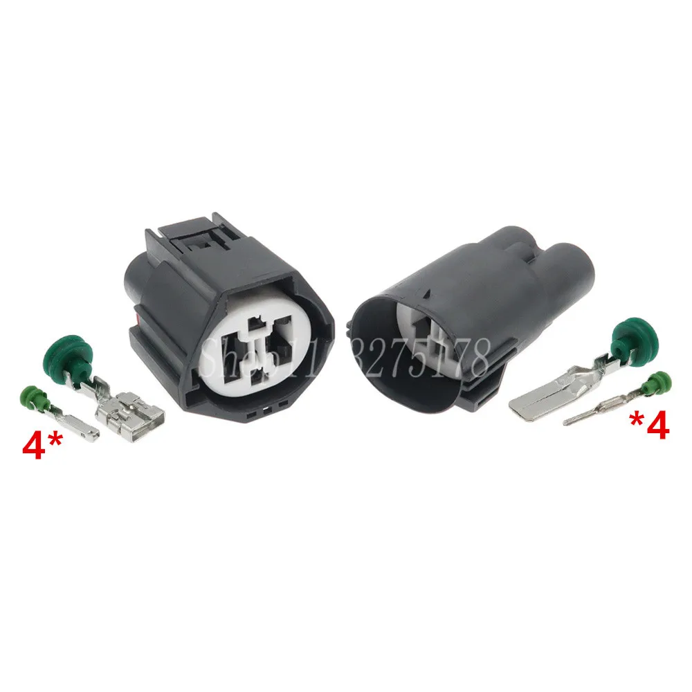 1 Set 4 Pin 7282-8497-90 7283-8497-90 Waterproof Wire Connector Fan Socket Male Female Plug for Ford Focus Volvo Land Rover