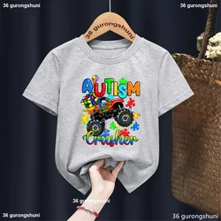 Cute Autism Awareness Kids Shirt Love Needs No Words Print Child T Shirt Boy Girl Clothes Autism Toddler Shirt Autism Kidstee