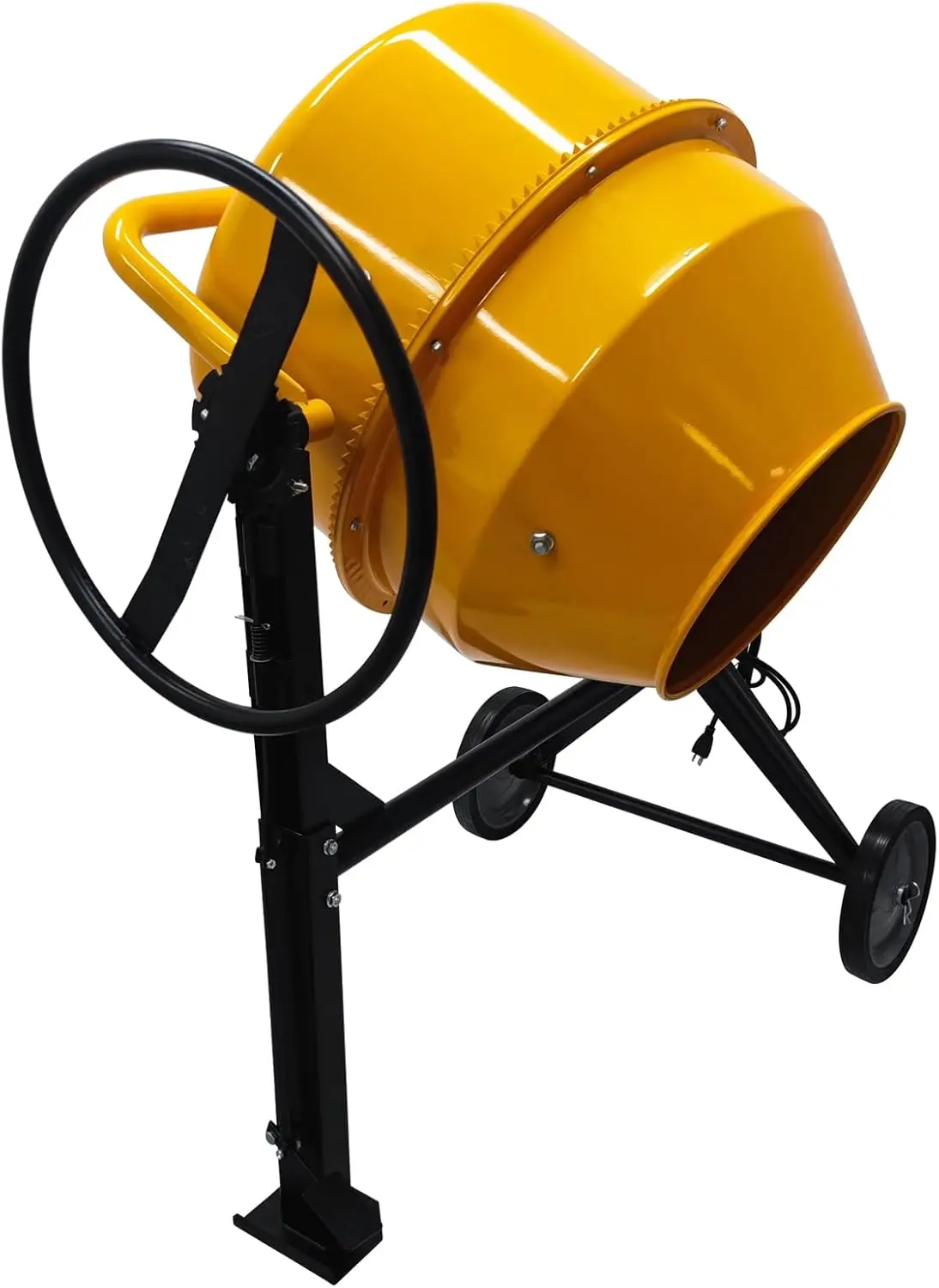 Haywhnkn 7 Cu.Ft Electric Concrete Mixer Cement Mixer Portable Cement Mixing Machine 1Kw 360°Rotation Concrete Mortar Steel