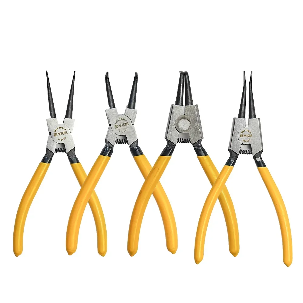 7 Inch Circlip Pliers Needle Nose Pliers Retaining Ring Pliers for Removing Installing Puller Locking Rings Shafts Hand Tool