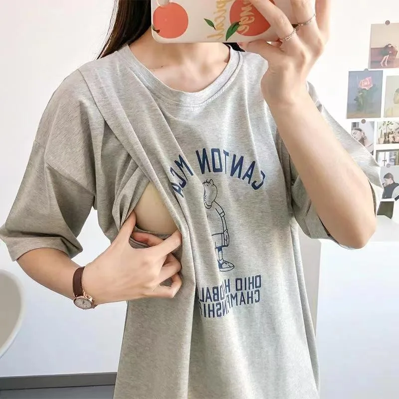 Plus Size Woman Chest Exposed Costume Sexy Outdoor Sex T-Shirts Open Hole Shirt Erotic Breast Couple Tanks Interesting Shirts