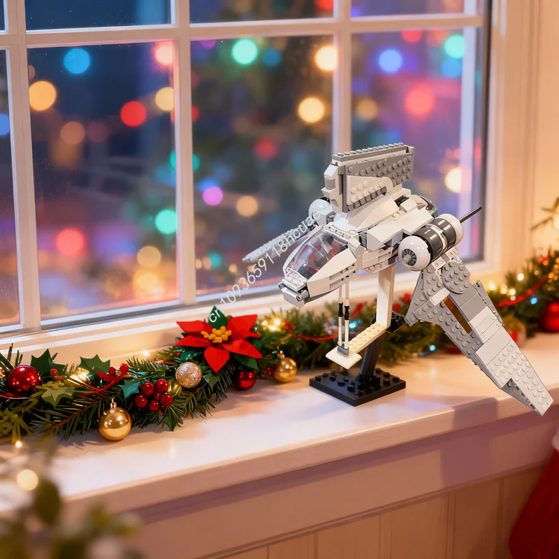 

349 деталей MOC Star Battle: Модель космического корабля Императора (ROTS), конструктор, архитектурный набор, рождественский подарок, креативная игрушка, развивающая игрушка