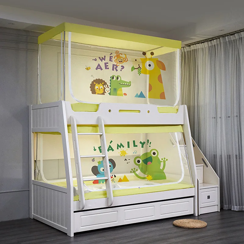 

Mosquito Net for Child and Mother, Bed Curtain, Upper and Lower Bed, Double Layer, Bracket 1.2m, Student Dormitory