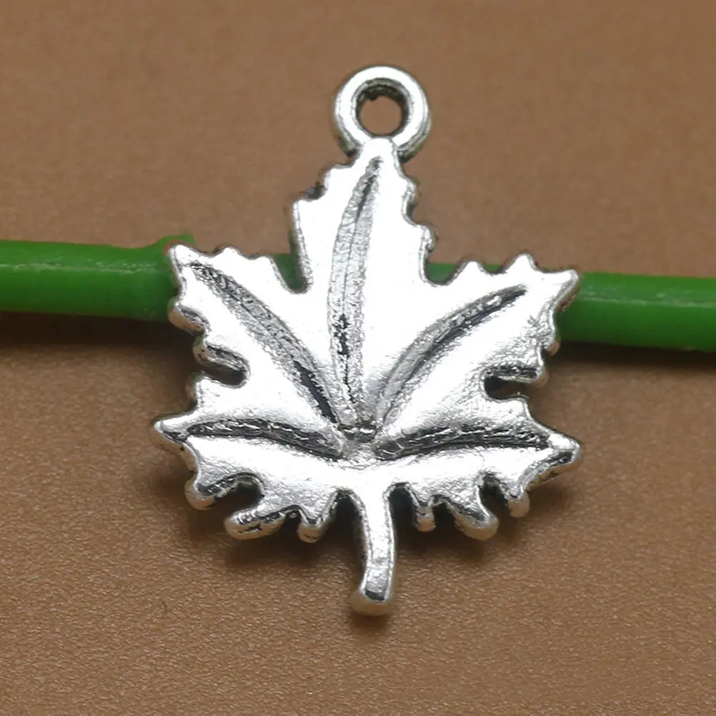 

20 шт. подвесок из сплава в форме кленового листа, уникальной формы, для изготовления ожерелий, браслетов, украшений, аксессуаров для скрапбукинга