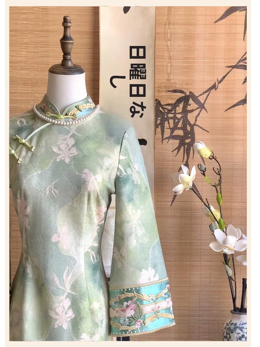 new-early-autumn-chinese-sle-eeni-blue-embroidered-heavy-work-waist-cinched-svel-dr-vintage-a-line-skirt