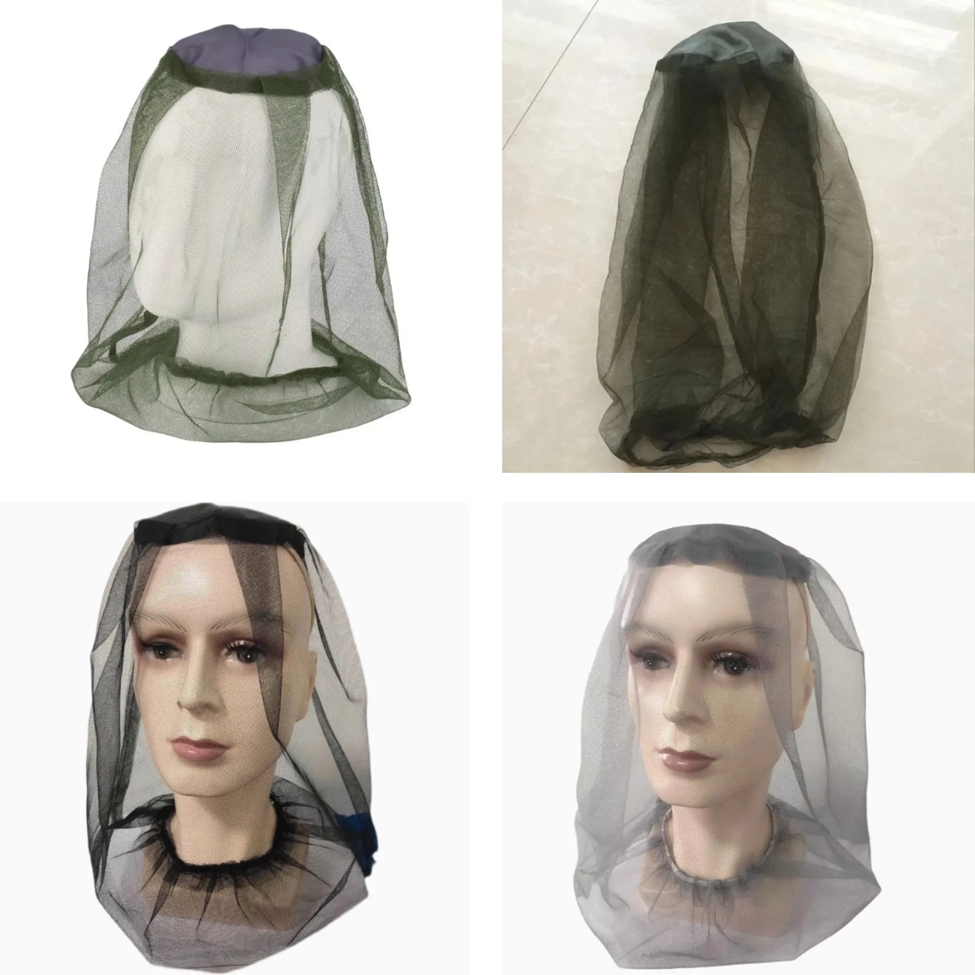 

10 шт. сетчатых головных уборов от комаров для защиты от насекомых на открытом воздухе, для садоводства, походов, кемпинга, рыбалки, защитная маска для лица