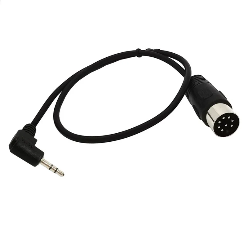 0.5-3m 90 Degree Elbow Midi Din 8pin to DC3.5mm Audio Adapter Cable for Audio Piano Amplifier Instrument Audio Equipment