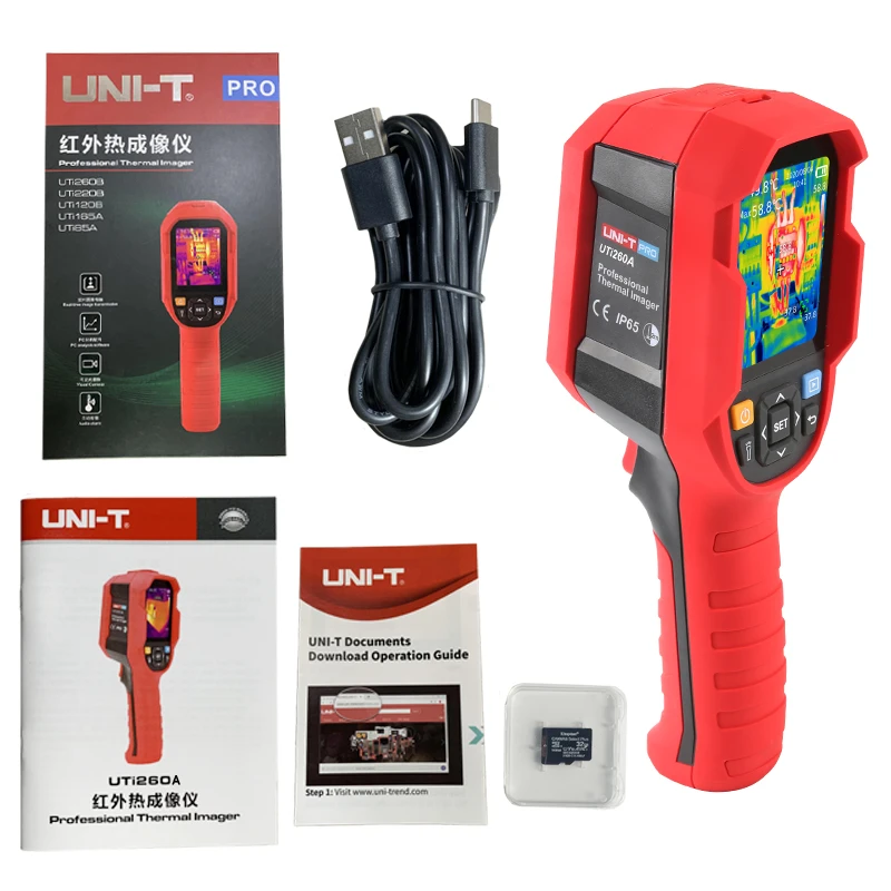 UNI-T-Infrared Camera Temperature Imaging Circuit, Manutenção Elétrica, Thermal Imager, Resolução 256 × 192, UTI260B UTi260A