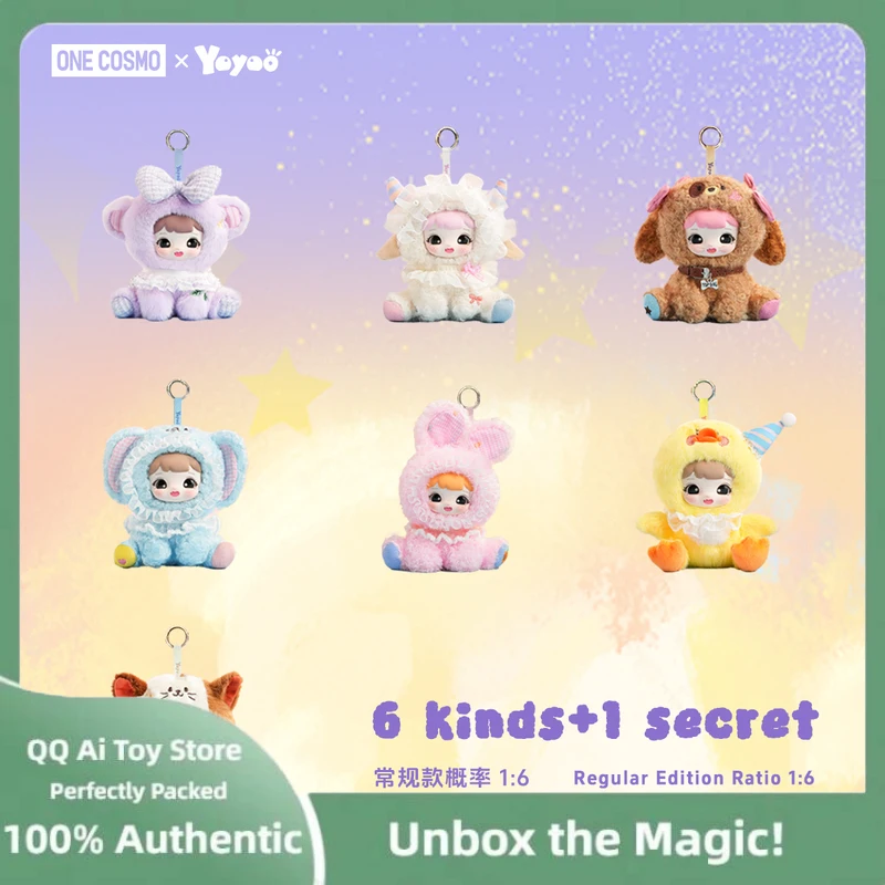 حقيقي Onecosmo Yoyoo لينة حلم سلسلة الفينيل الوجه صندوق أعمى Kawaii عمل أنيمي الشكل مفاجأة غامض العصرية لعبة من الفينيل هدية