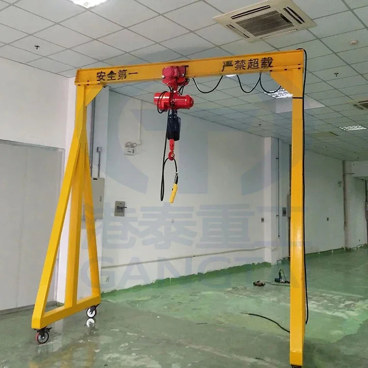 Mobile gantry crane Lifting mobile hand gantry crane 1 ton, 3 tons