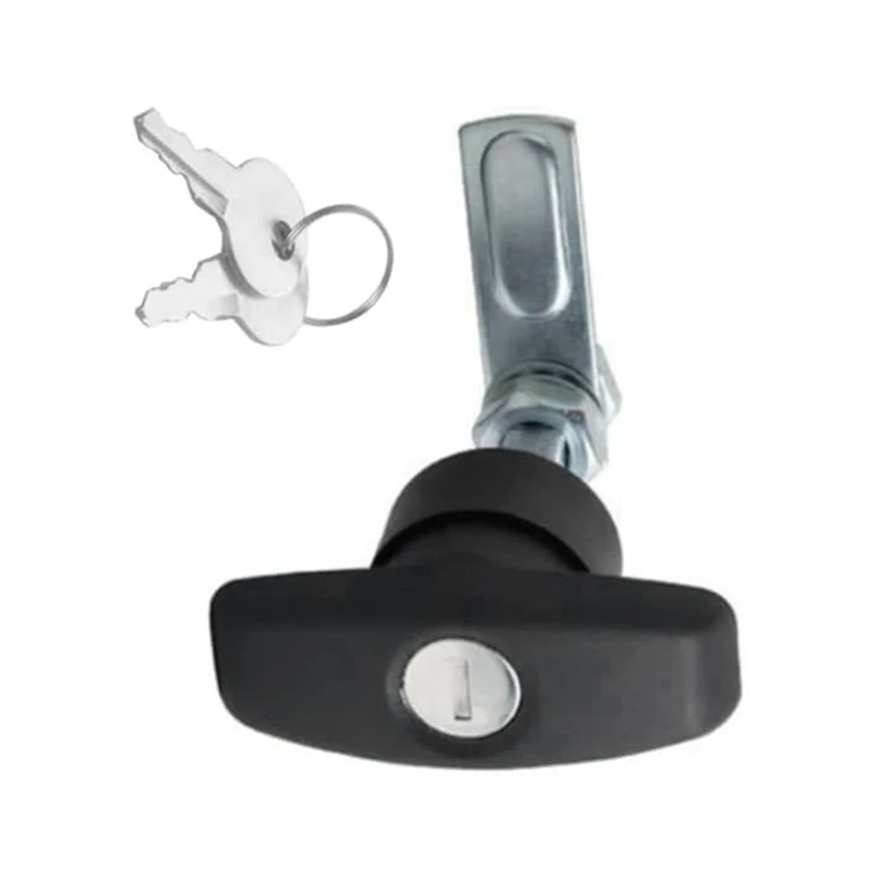 2 RV Trailer T-Handle Locks Cam Locks, Cabinet Locks, Drawer Locks, Rear Fixed T-Handle Locks, Shed Door Locks