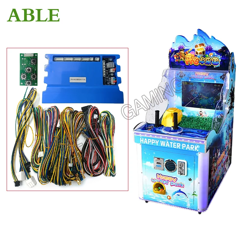 

Indoor Water Park Arcade Shooting Game Machine For Kids Coin Operated Shooting Simulator 5 in 1 Motherboard Kit