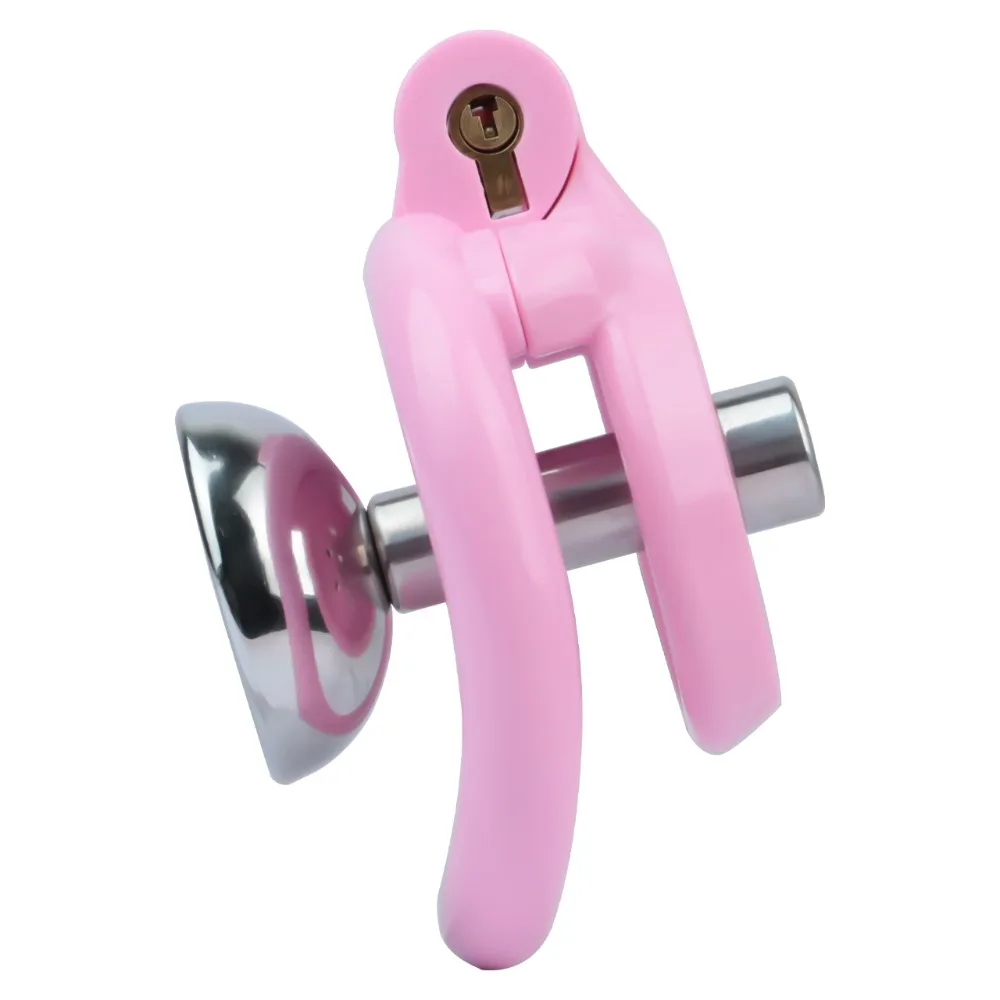Resin Male Chastity Cage with Detachable Metal Urethral Inverted Catheter Sissy Flat Cock Cage BDSM Sex Toys for Men Penis Lock - view 4