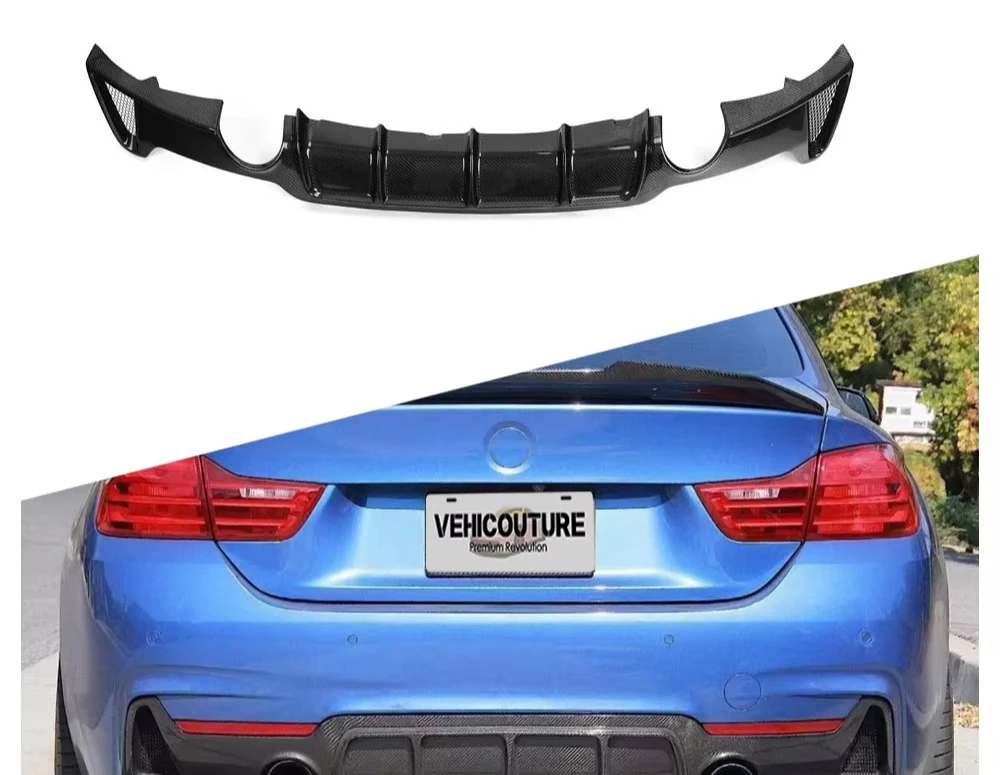 

F32 F33 MP Style Two Sided Double Out High Quality Rear Diffuser Rear Bumper Lip Rear Splitter For BMW 4 Series F32 F33