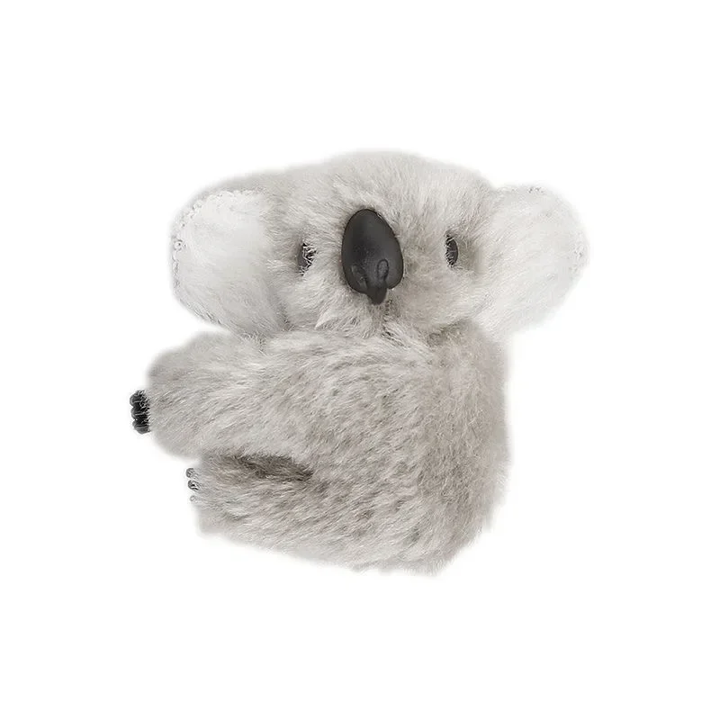Plüsch-Koala-Auto-Dekor – aufsteckbarer Spiegel/Visier/Bildschirm-Aufhänger für den Autoinnenraum, weiches Stofftier-Zubehör