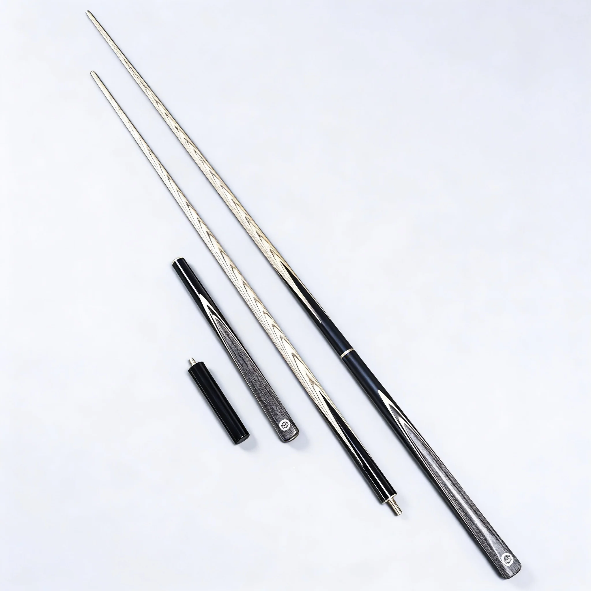New Hot Arrival Matte Black Brown 3/4 Joint Snooker Cue High Elastic 9.5mm Tip Lightweight Billiard Stick Factory Wholesale