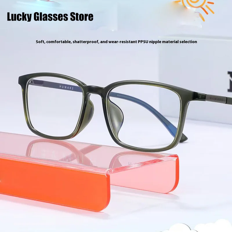 

ALICIA Fashion Comfortable silicone Square Full Frame Teenage Ultra light TR90 Eyewear Optical Prescription Glasses Man Woman