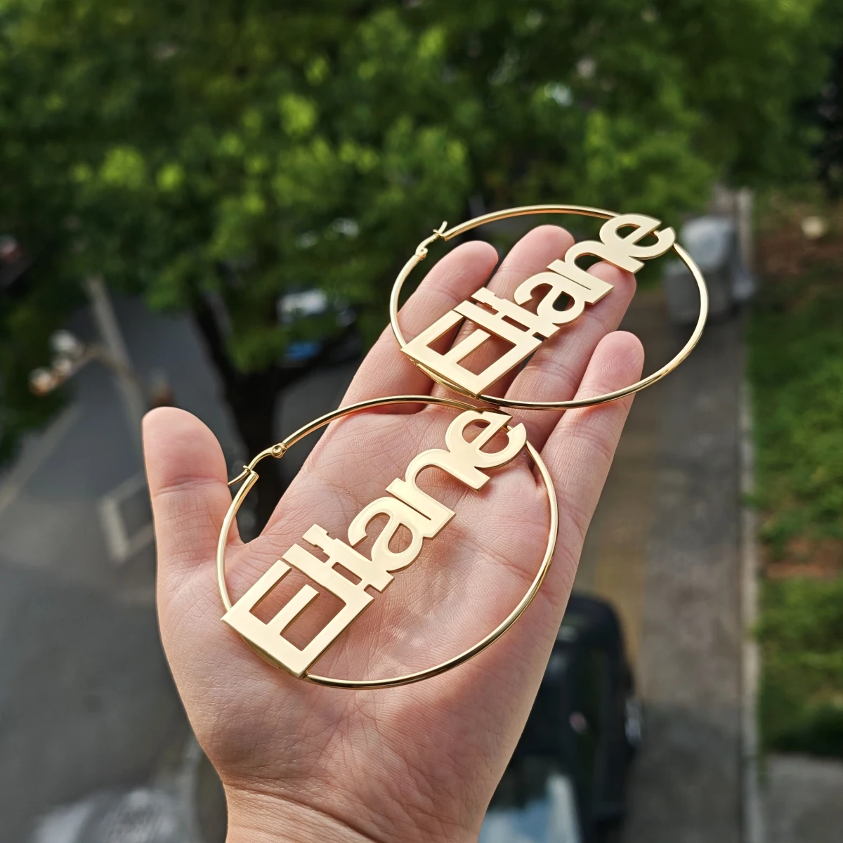 Customized Stainless Steel Earrings Customized Name Earrings Charming Women's Earrings Fashionable Banquet Party Earrings