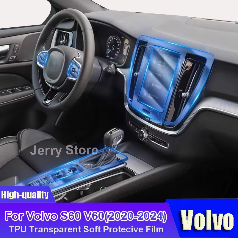 

Anti-Scratch Screen Cover For Volvo S60 V60 (2020-2024) Car Interior Dashboard Center Console Protection Film Repari Stickers