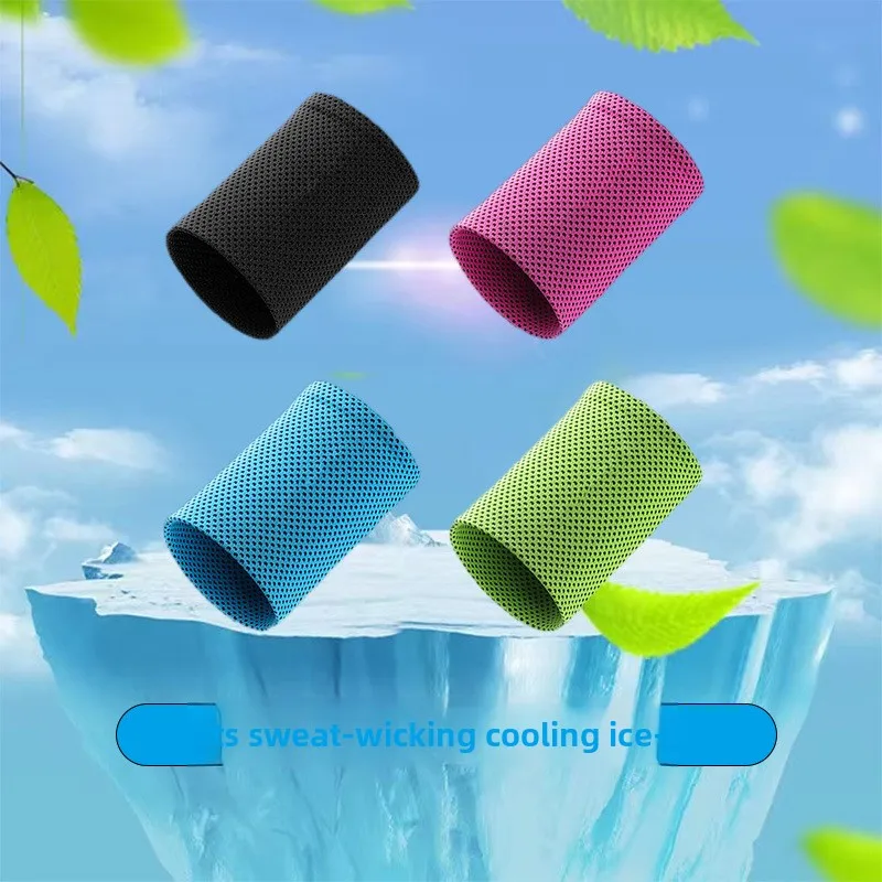 Comfortable High Absorbent Breathable Quick Dry Wrist Sweat Towel for Running Mountaineering Fitness Basketball Outdoor Sports