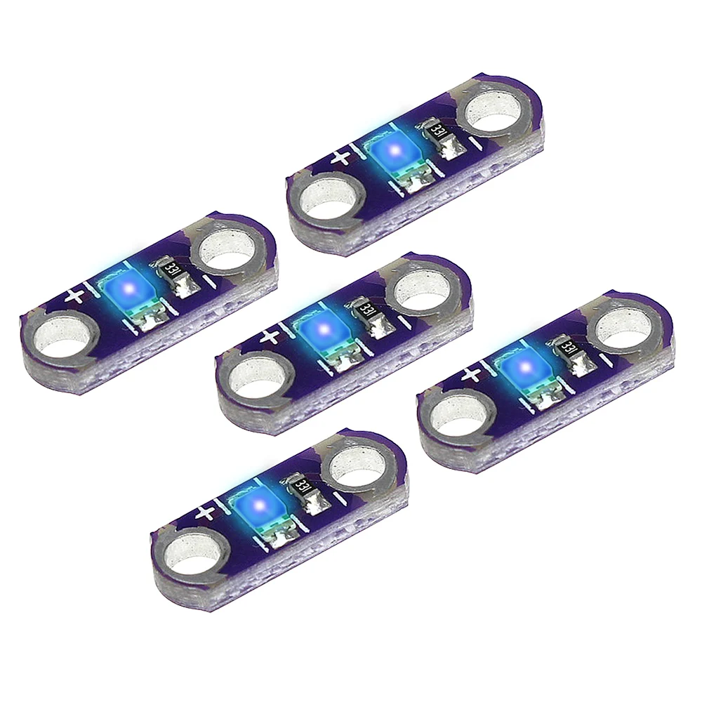 15 sztuk Mini LilyPad LED SMD LED moduł oświetlenia sprzętu 3 V-5 V dla Arduino niebieski/czerwony//żółty/zielony/biały//płyta 40MA