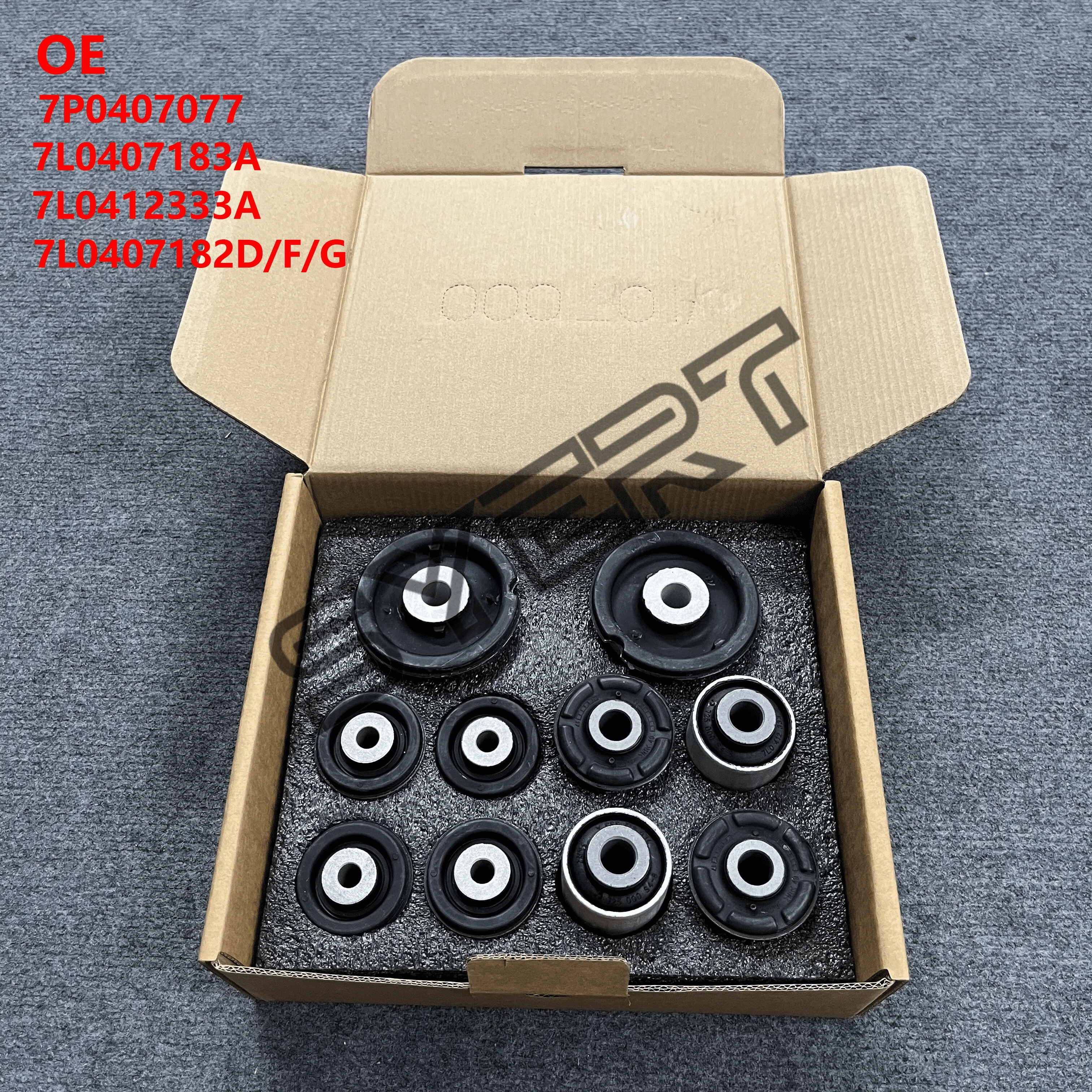 Front Lower Upper Bushing Kits 7P0407077 7L0407182G 7L0407183A for Audi Q7 Touareg Cayenne 2007-2018