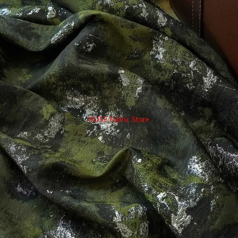 Oil Painting Style Classic Yarn Dyed Jacquard Fabric Women's Dress Luggage Bag DIY Sewing Fabric By Half Meter