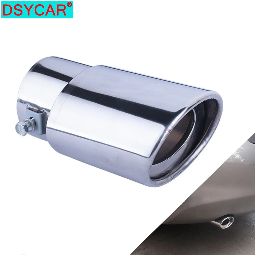 Dsycar 1pcs universelles Edelstahl Auto Auspuff Heck Schall dämpfer Spitze Rohr für Auto-Styling Dekoration DIY Zubehör neu