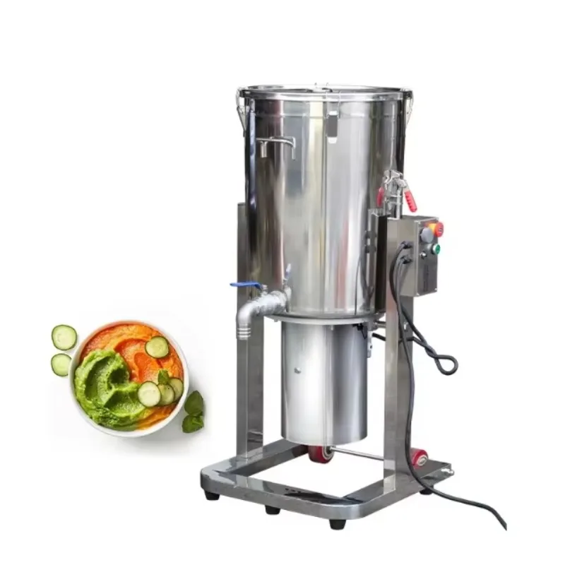 Industrial Automatic 100L Multifunctional Vegetable Fruit Chili Potato Tomato Pulp Processing Cutter Beater Puree Machine