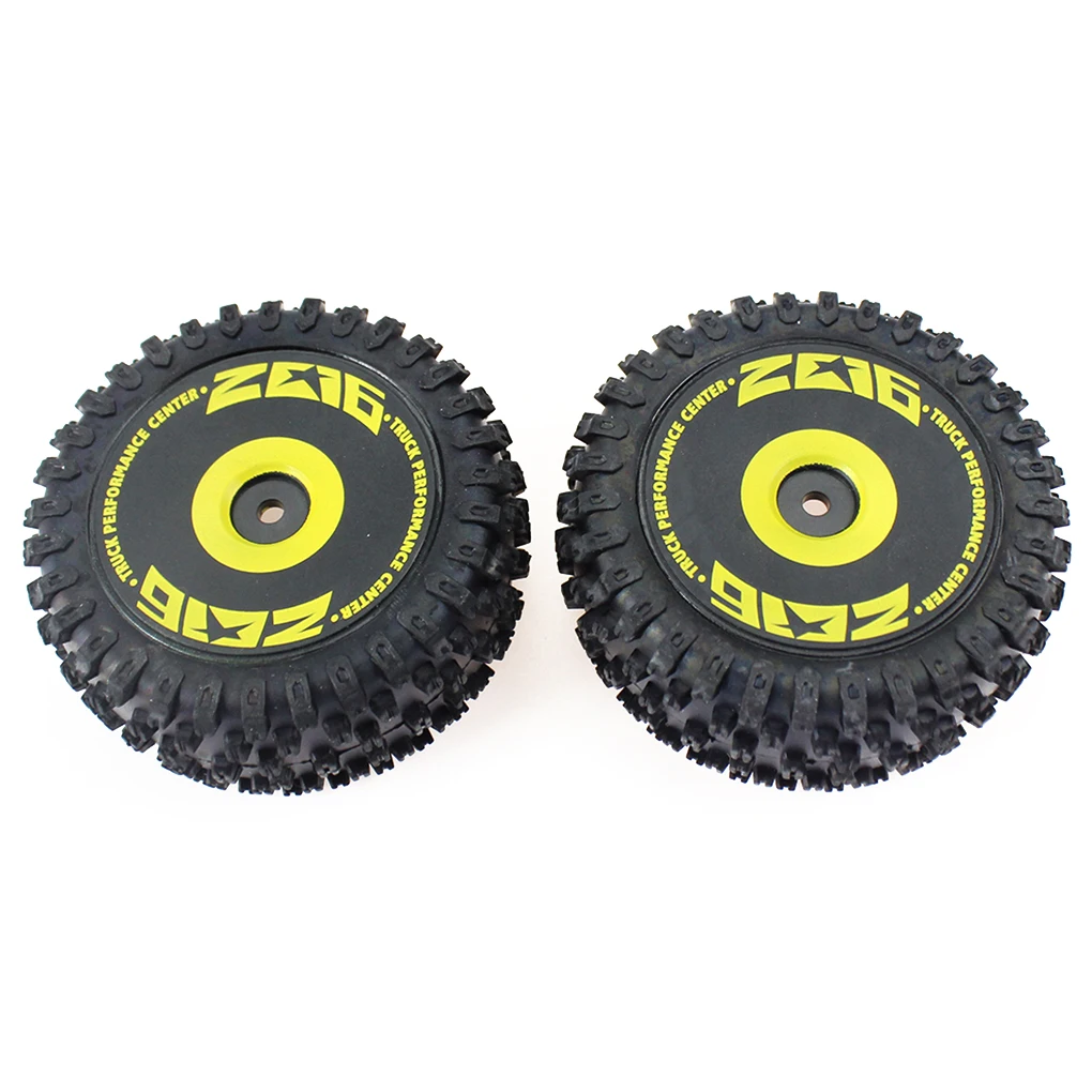 2 Pieces 1/14 Remote Control Car Rear Tyre Upgraded Modification Tires Kit