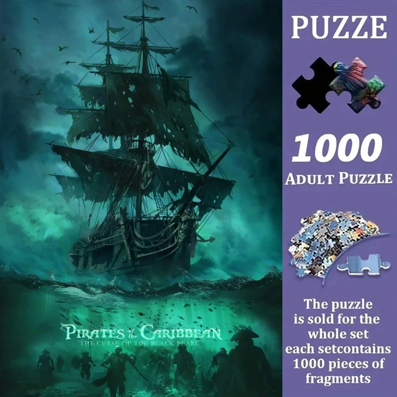 

500/1000pcs Adult Jigsaw Puzzles Fantasy Adventure Movie Suitable for Adults & Families - Challenging Large Pieces, Portable