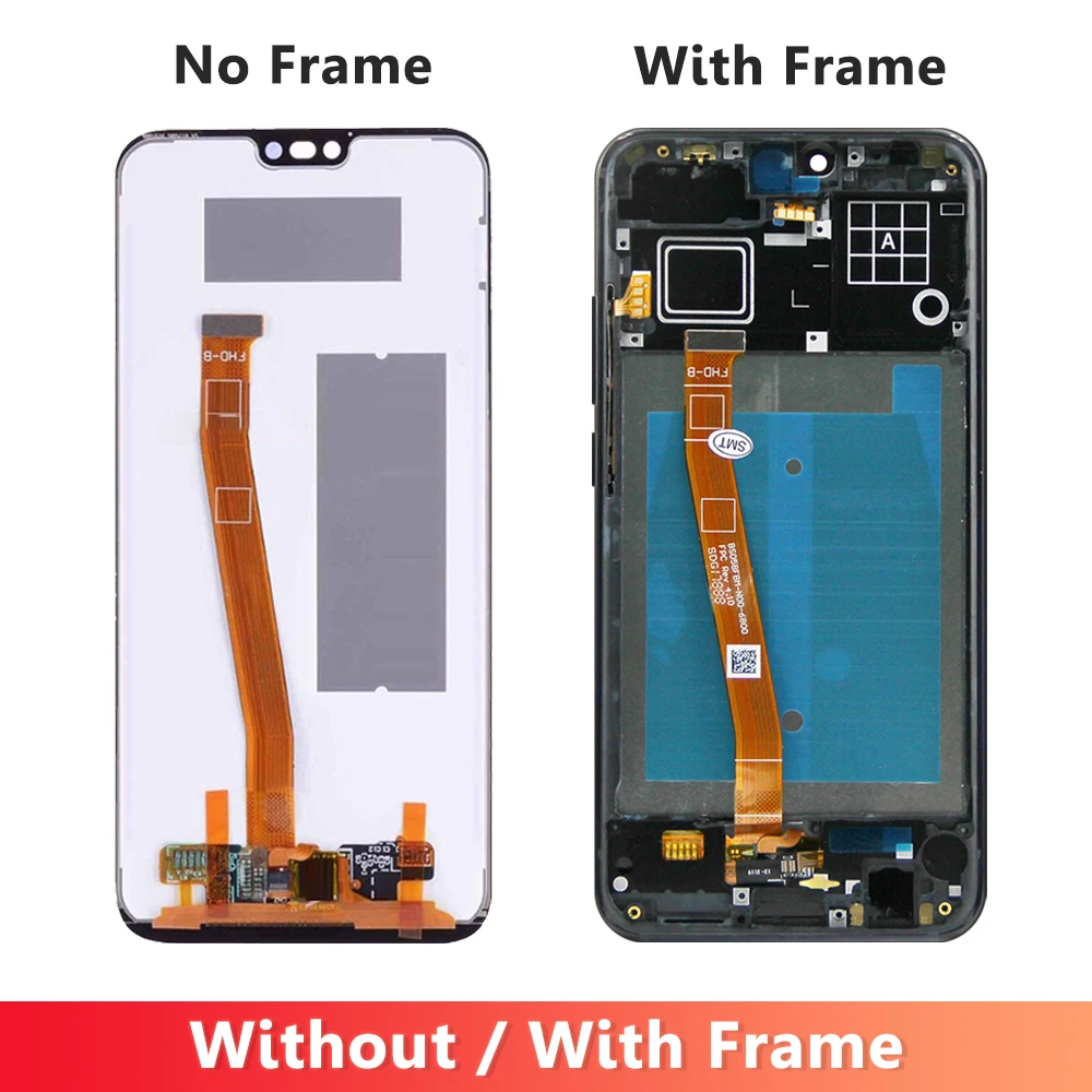 5.84'' For Honor 10 Display With Fingerprint 10 Touches LCD Replacement For Honor 10 COL-L29 L19 AL10 TL10 LCD