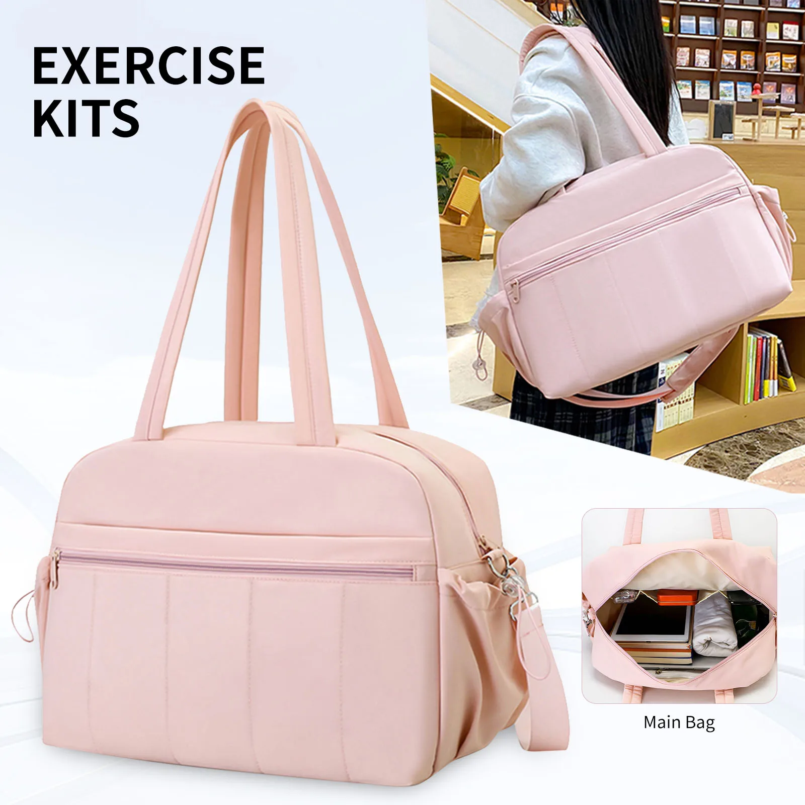 

Женская дорожная спортивная сумка, дорожная сумка выходного дня для ручной клади, ручная кладь, сумка для багажа для посадки в аэропорту