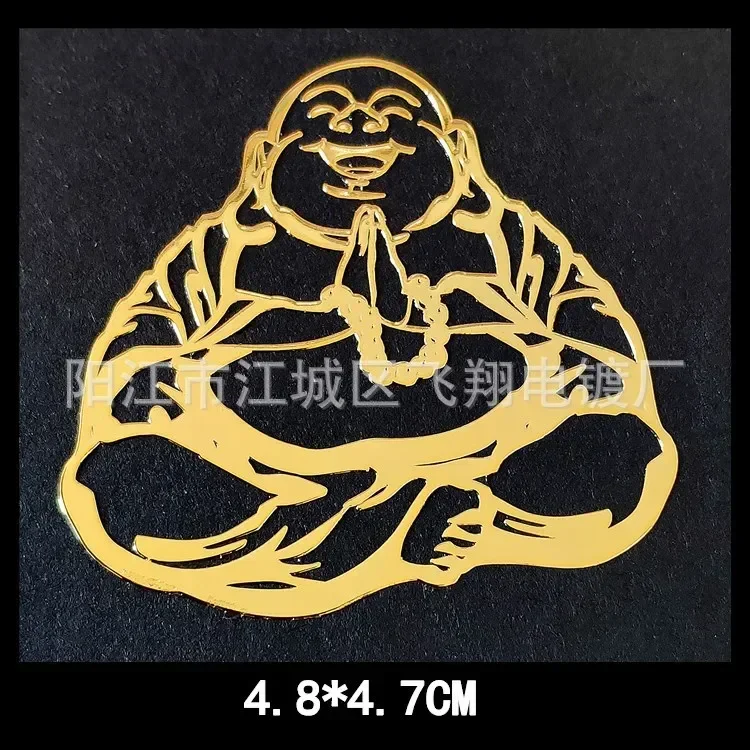 Gouden boeddhistische metalen sticker