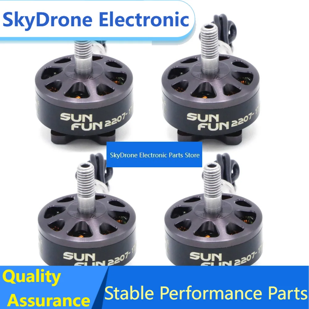 SkyDEl4pcs SUN FUN 2207 1750KV 2450KV 2750KV CW Thread FPV Racing Brushless Motor For RC Quadcopter Spare Parts