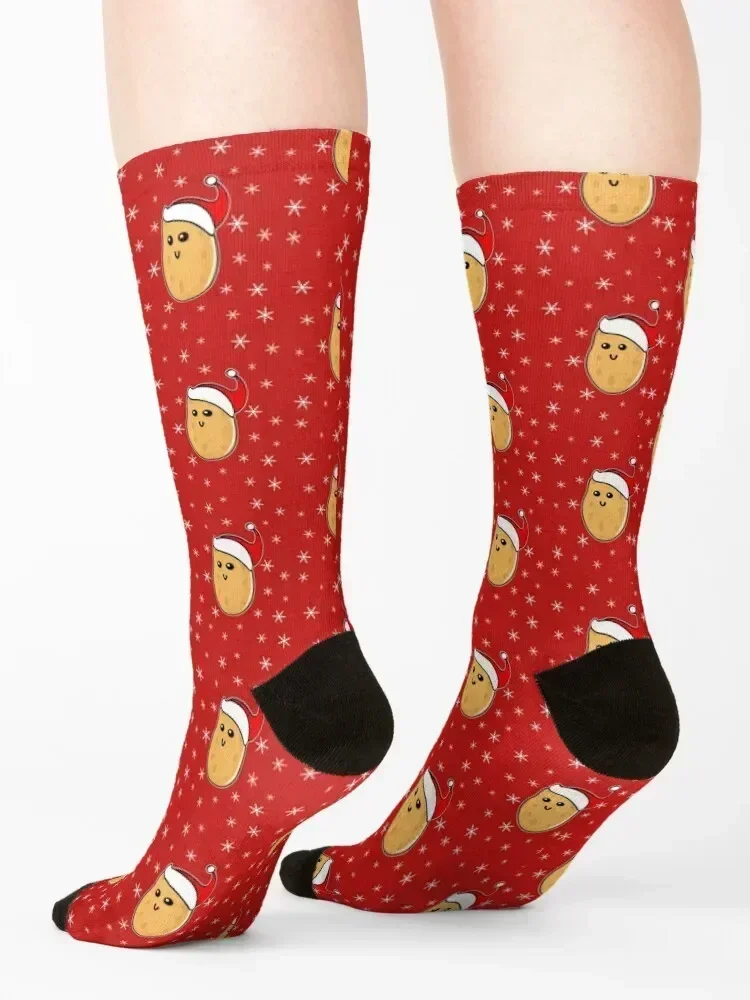 Christmas Potato - Festive gift Socks gift warm winter Sports custom Women Socks Men's