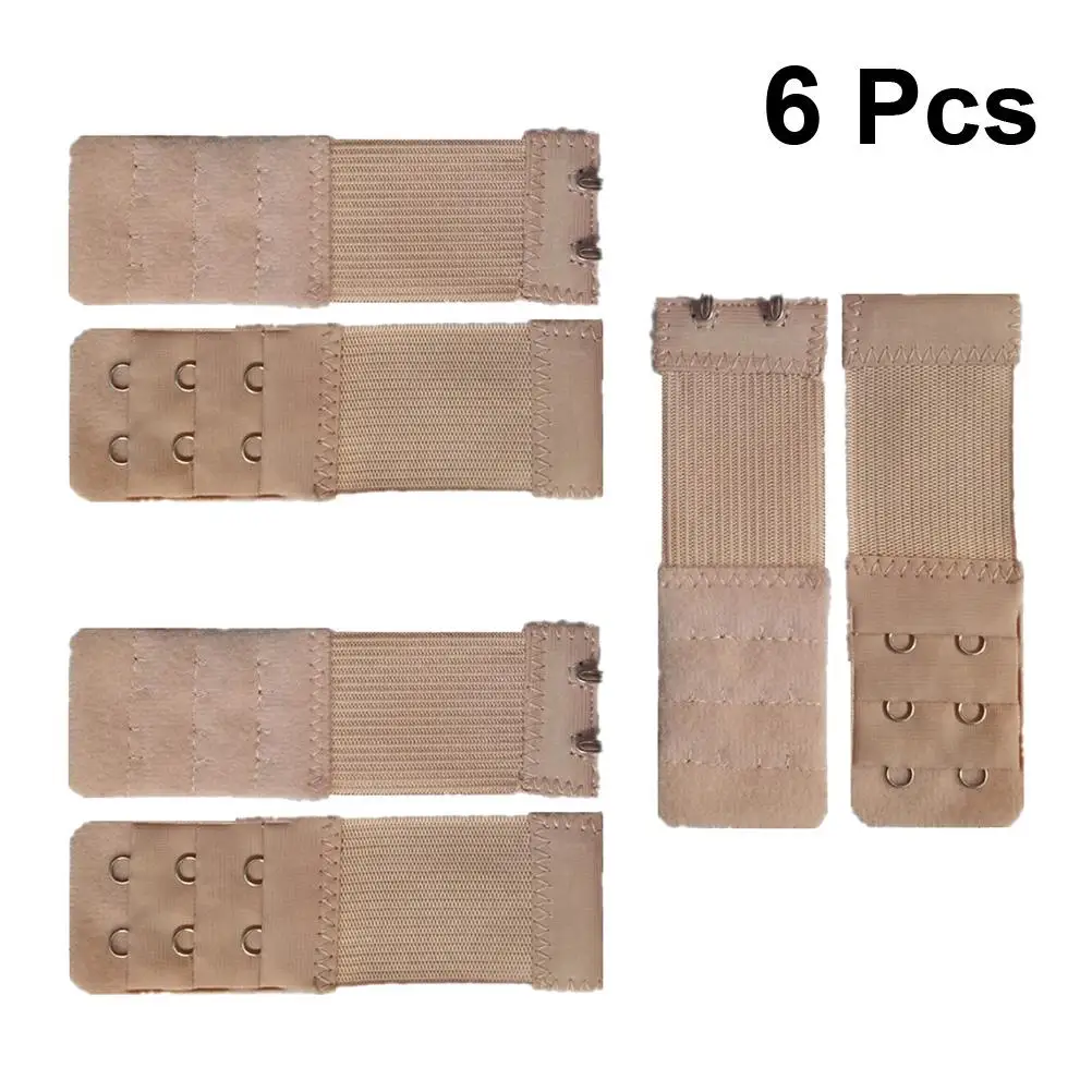 

6pcs BraExtender ElasticStraps BackBuckle ExtensionHooks LengthenedStrap Adjustable Comfortable PregnancyBreastfeeding FitsMost