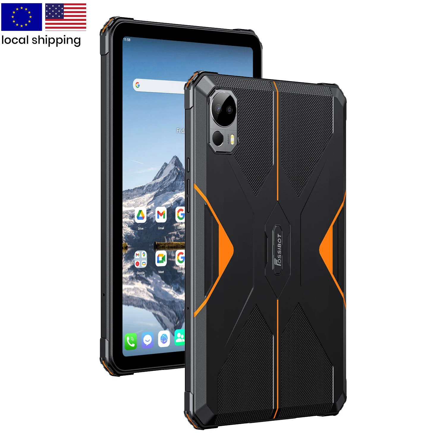 2026 Dt1 11000Mah 18W Fast Charging 8Gb+256Gb Octa-Core 4G+Wifi Face Id Unlock Rugged Android Tablets With 10.4 Inch Screen