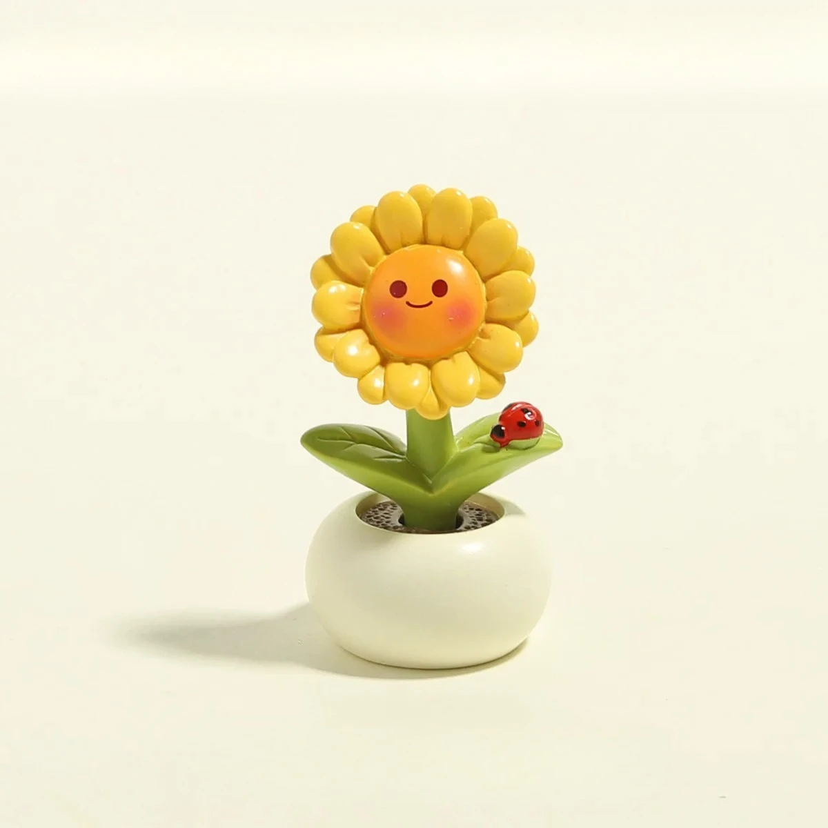 PYH Warm Sunshine Sunflower Potted Plant Cute Healing Department Small Decompression Station Car Decoration