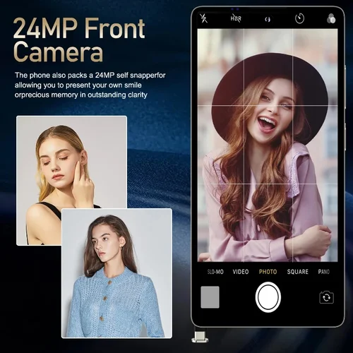 Imagen 2 del producto Global Vision S24 Ultra Smartphone 5G Android 5800mAH 8GB RAM 512G ROM 6,8 pulgadas 1920x1080HD 24 + 48MP MTK10 4G red teléfono móvil