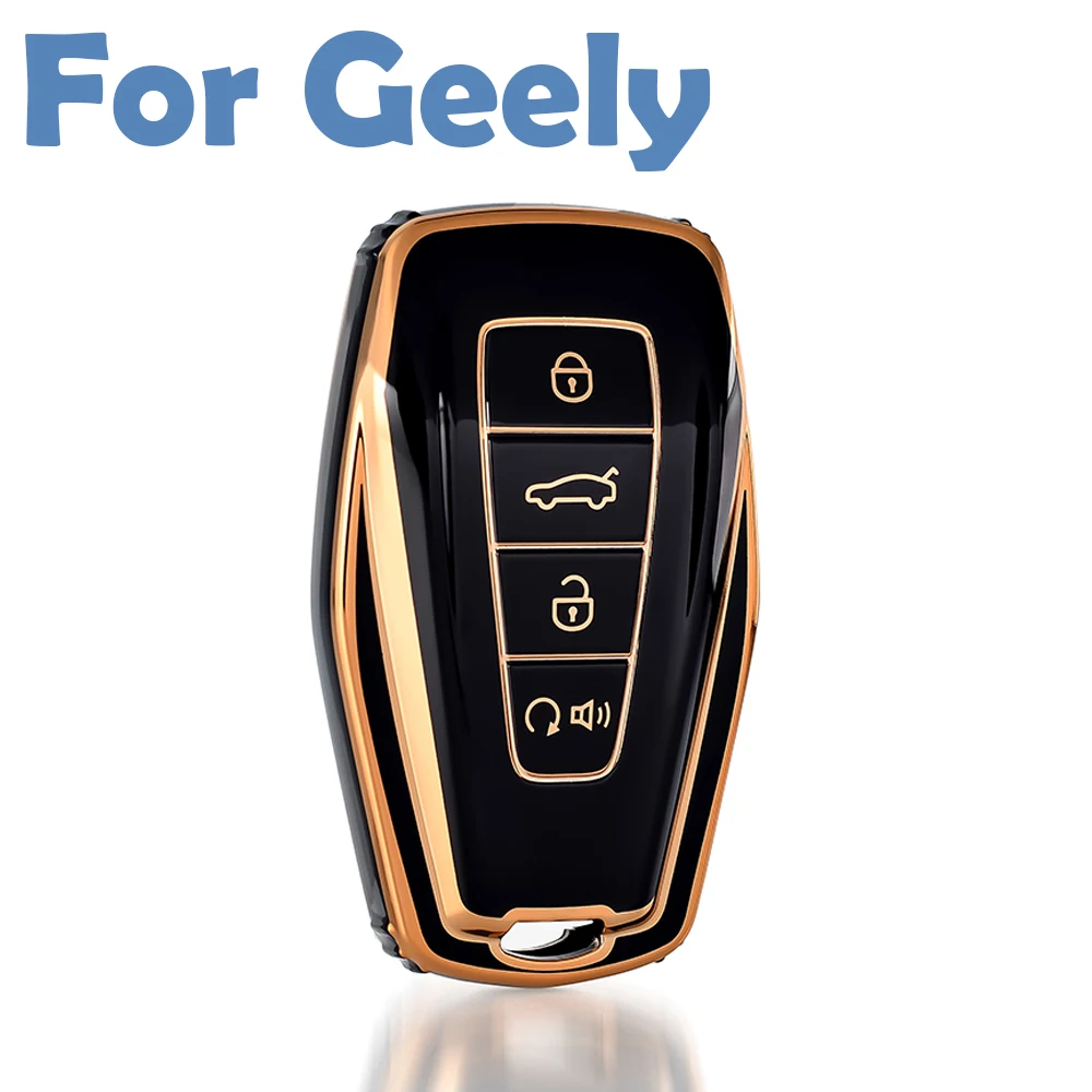 9 Colors Car Remote Key Case Cover for Geely for Geely Coolray X6 X7 EX7 Emgrand Global Hawk GX7 Kulrey GT GC9 Atlas Boyue NL3