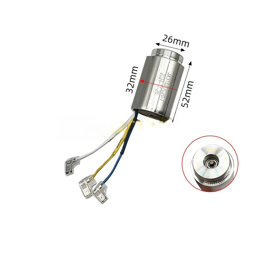 For Orchard Management Electric Pruner Motor Short Shaft Design Short Shaft Motor Silver Finish Lightweight Design