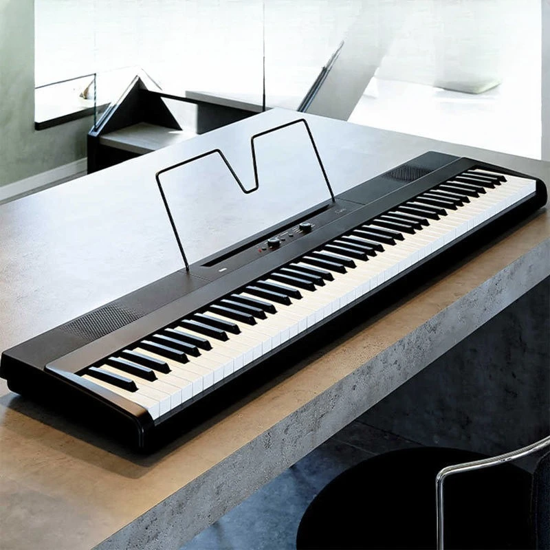 Portable Lightweight Semi-Counterweight Electric Piano Digital Piano Available Batteries